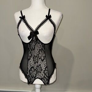 SEXY black mesh lingerie